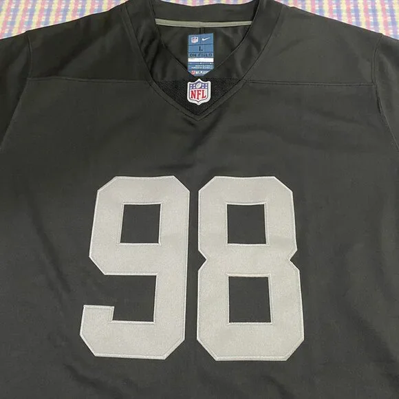 Las Vegas Raiders Crosby Black Jersey No. 98 - Picture 2 of 6